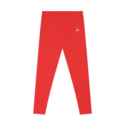 Bright Red FF3131 - Unisex Tights