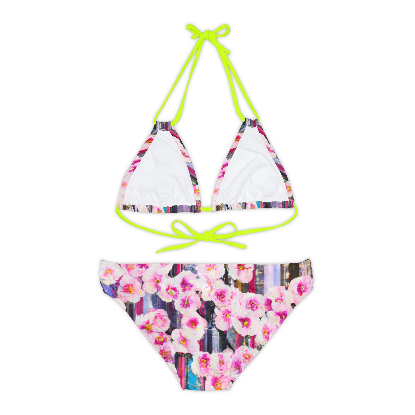 Abstract Bloom 05 - Lace-up Bikini Set