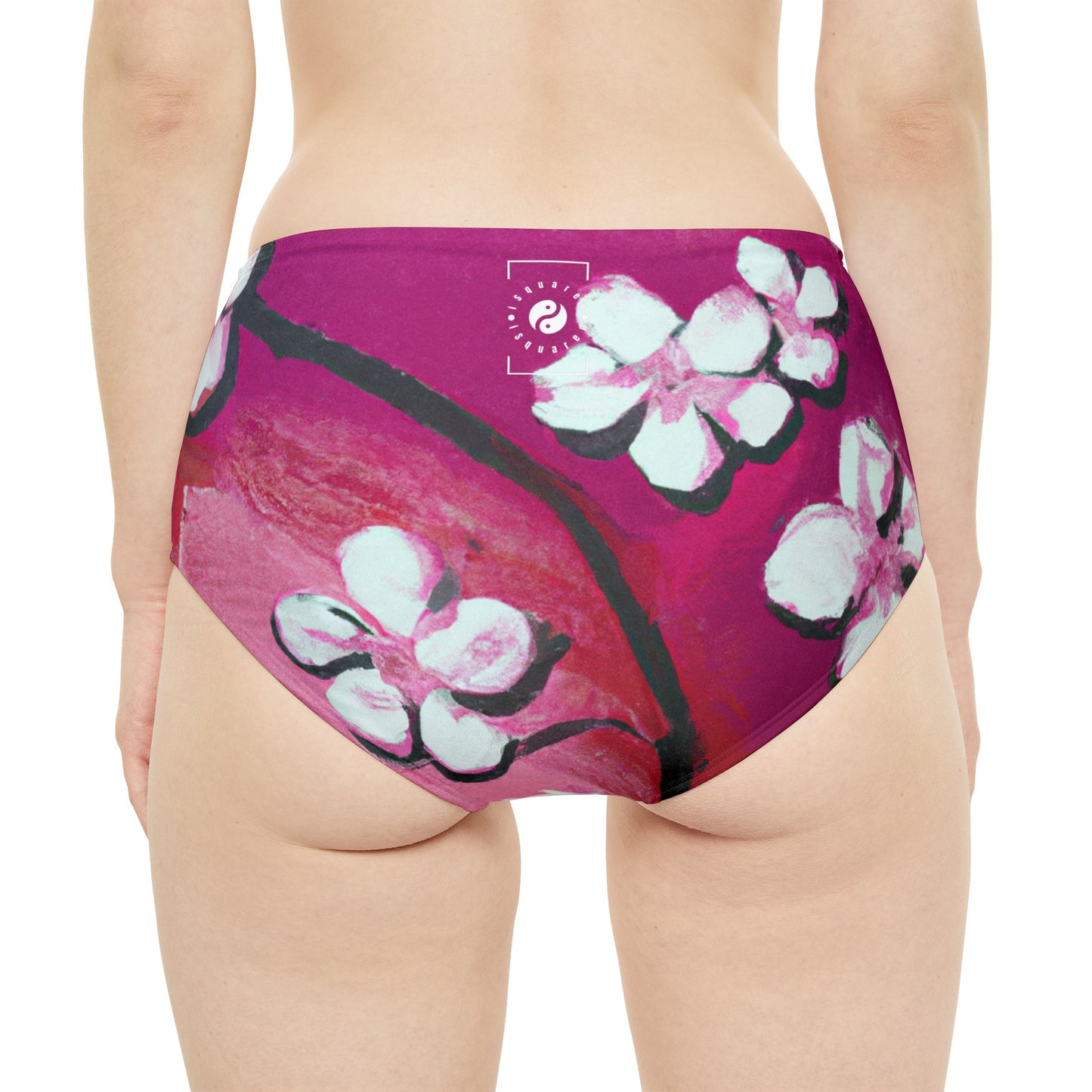 Ephemeral Blossom - High Waisted Bikini Bottom