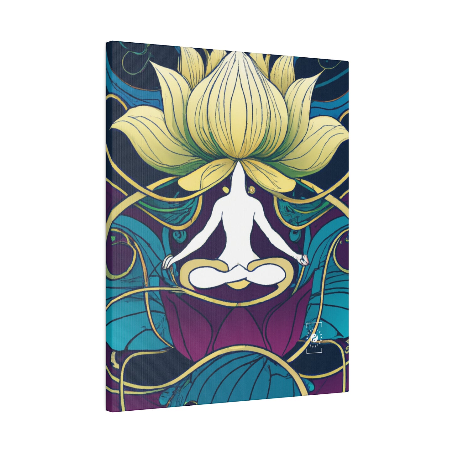 "Lotus Serenity Dance" - Art Print Canvas