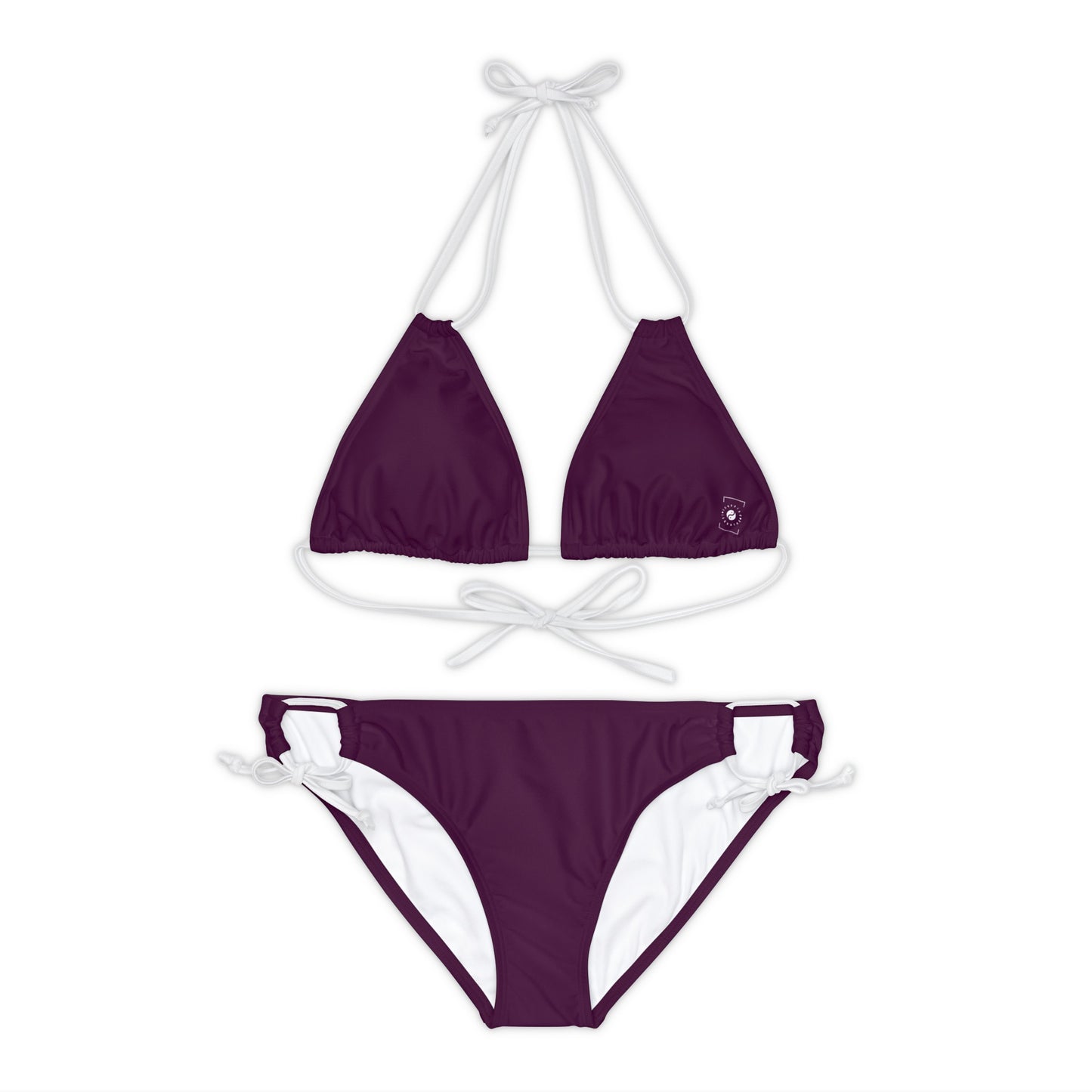 Deep Burgundy - Ensemble bikini à lacets