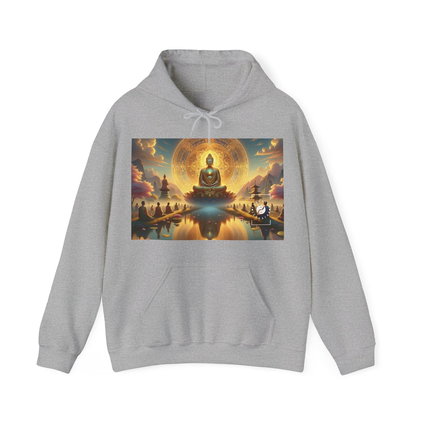 "Serenity in Transience: Illuminations of the Heart Sutra" - Hoodie