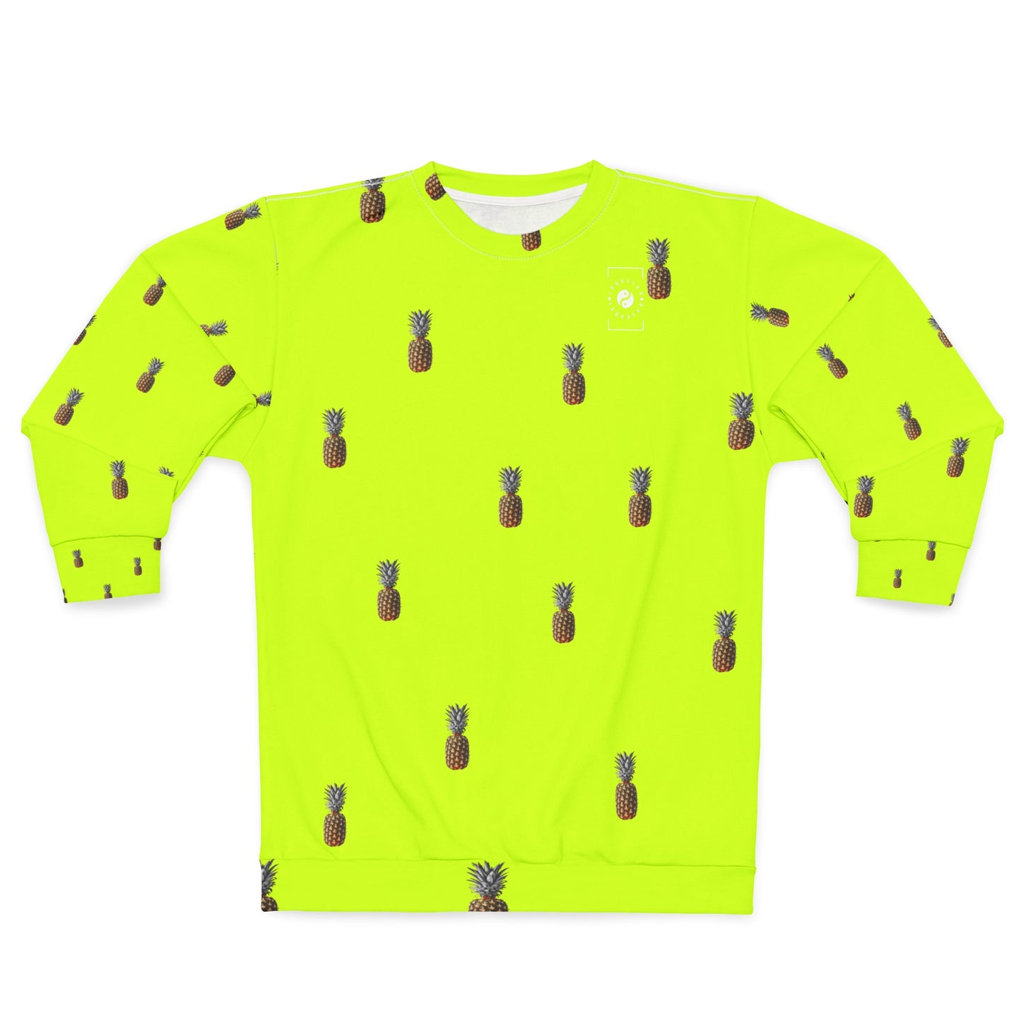 #D7FF11 Sharp Yellow + Pineapple - Unisex Sweatshirt