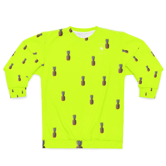 #D7FF11 Sharp Yellow + Pineapple - Unisex Sweatshirt