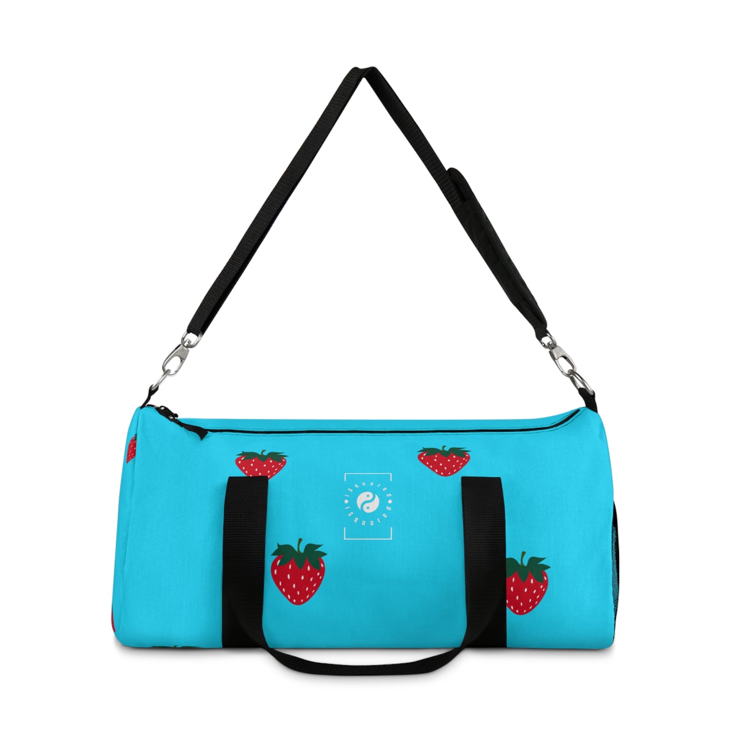 #22DEFF Light Blue + Strawberry - Duffle Bag