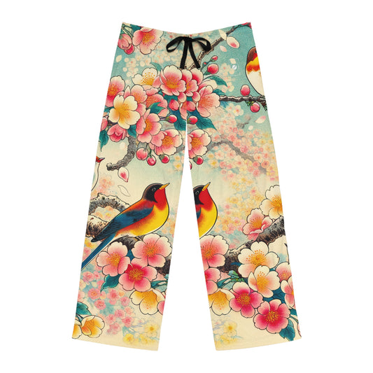 "Verdant Whispers: Sakura Chirping" - Pantalon de détente pour hommes