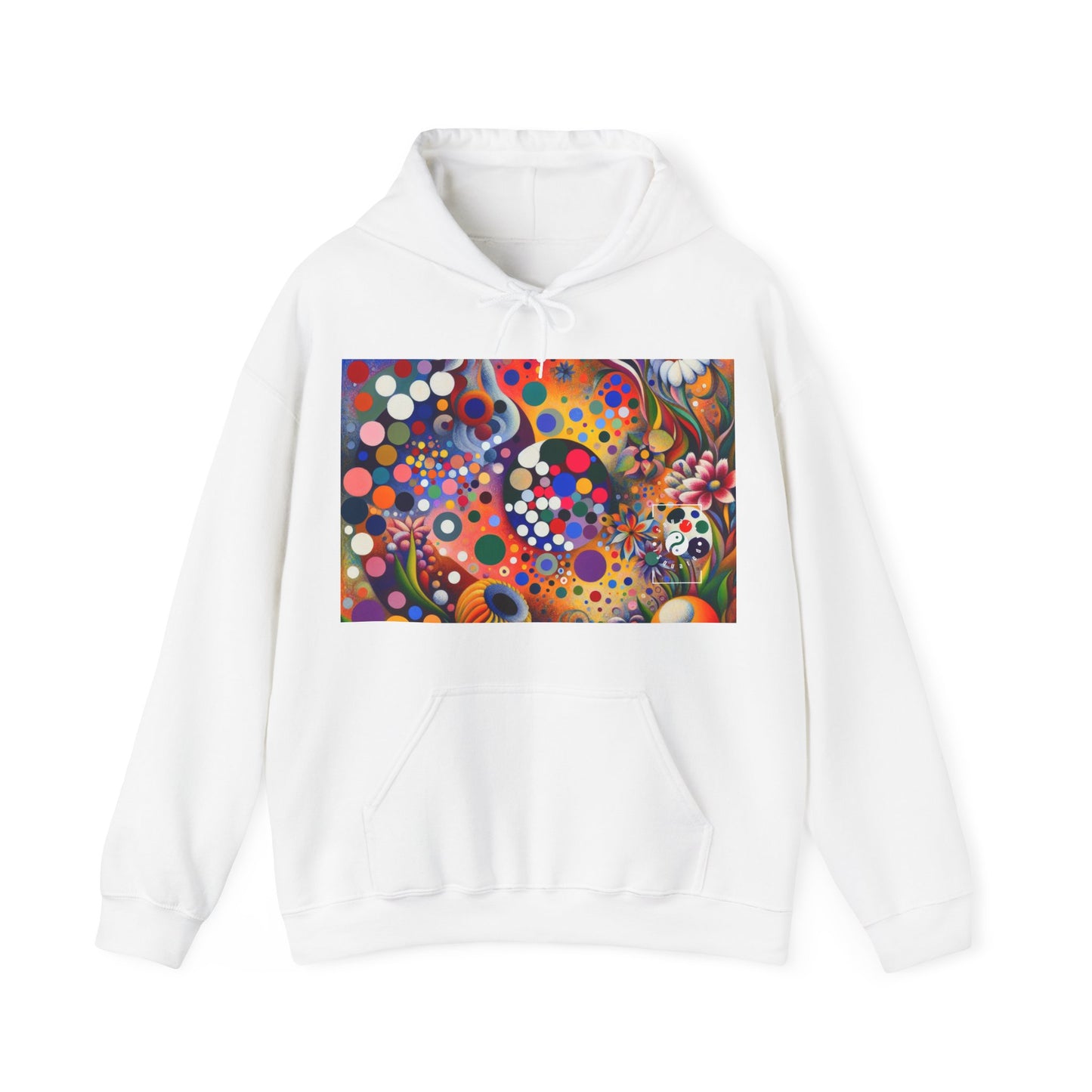 "Polka Petals in Yogic Surrealism: An Artistic Salute to Kusama and Kahlo" - Hoodie