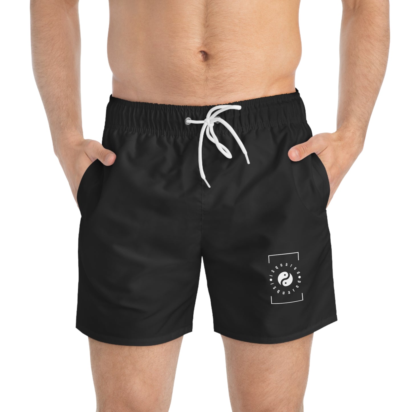 Pure Black - Swim Trunks for Men