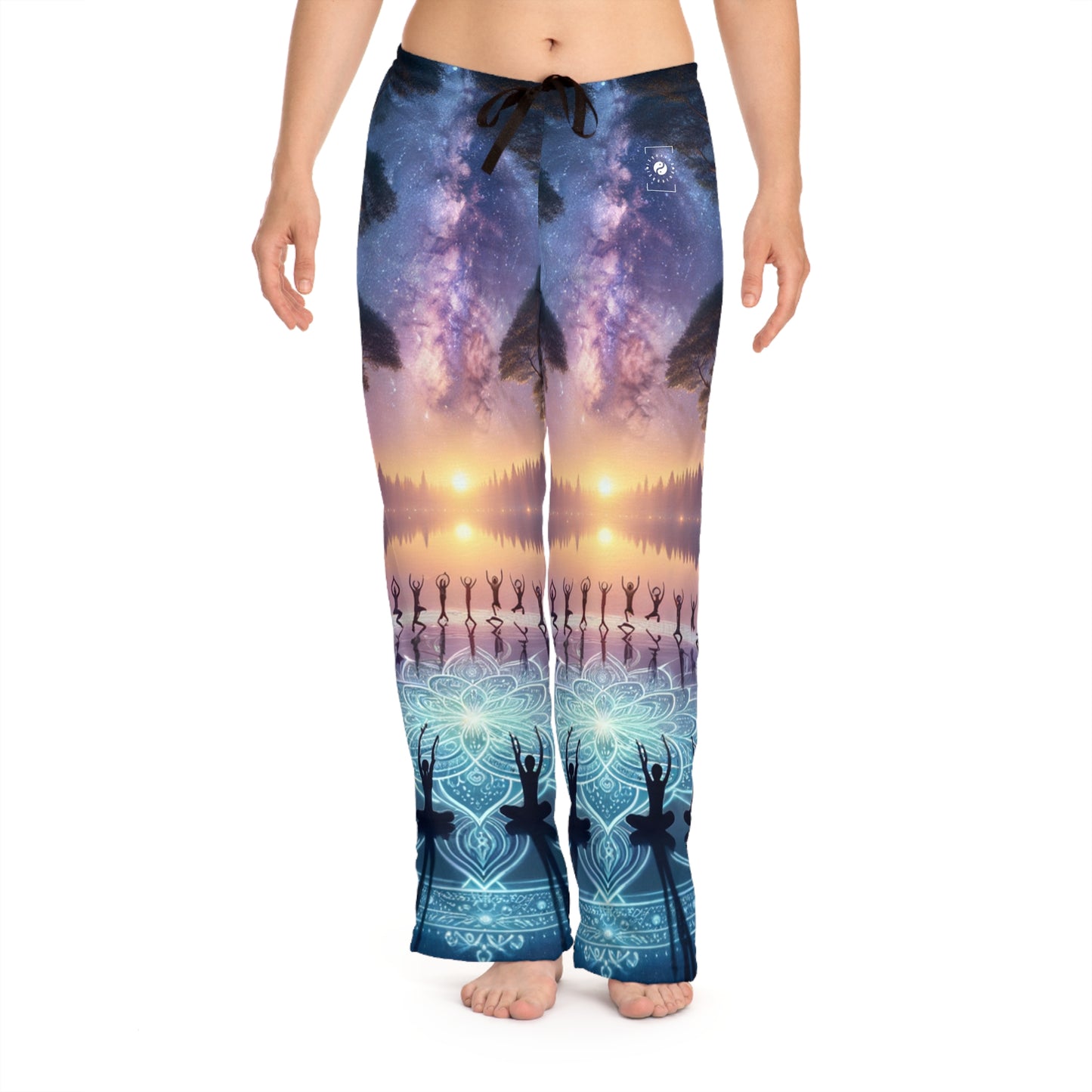 "Sérénité Céleste : Reflet du Mandala" - Pantalon lounge femme