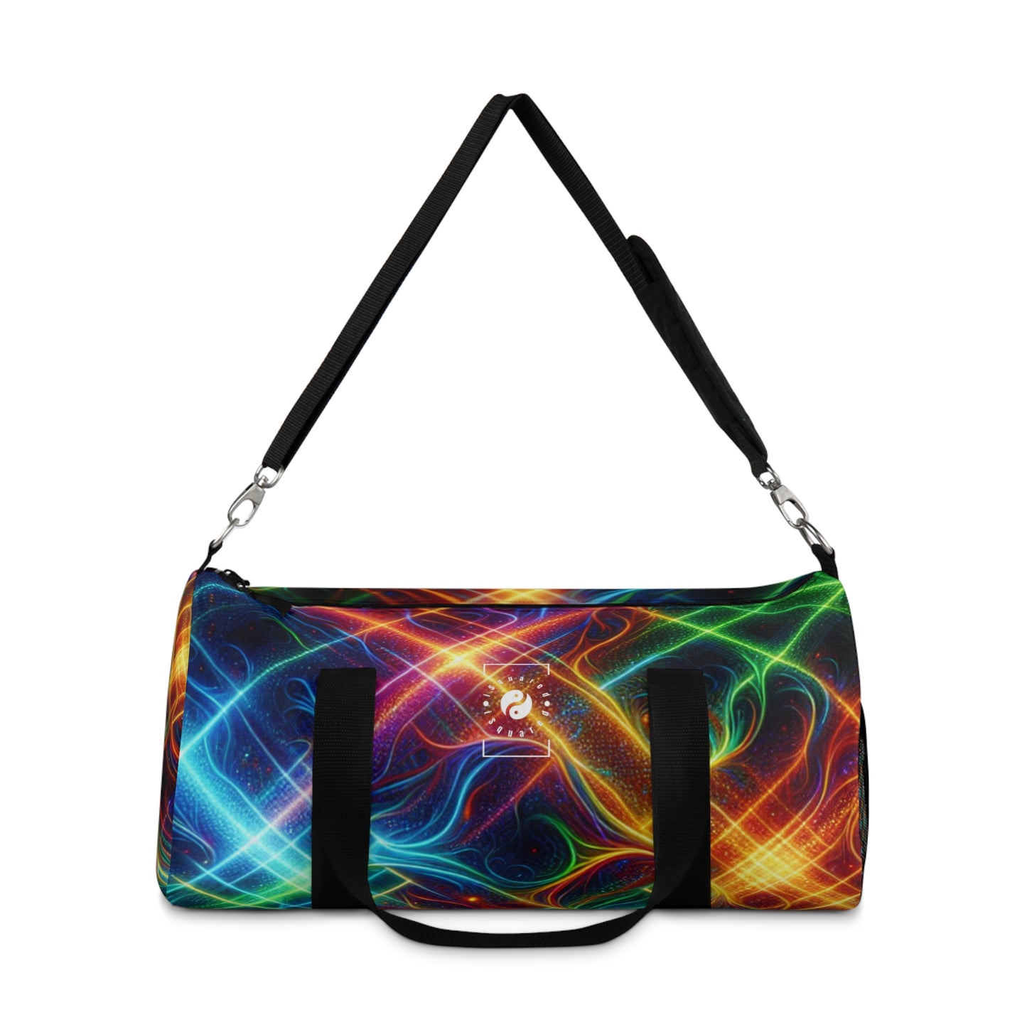 "Neon Plaid Luminosity Matrix" - Duffle Bag