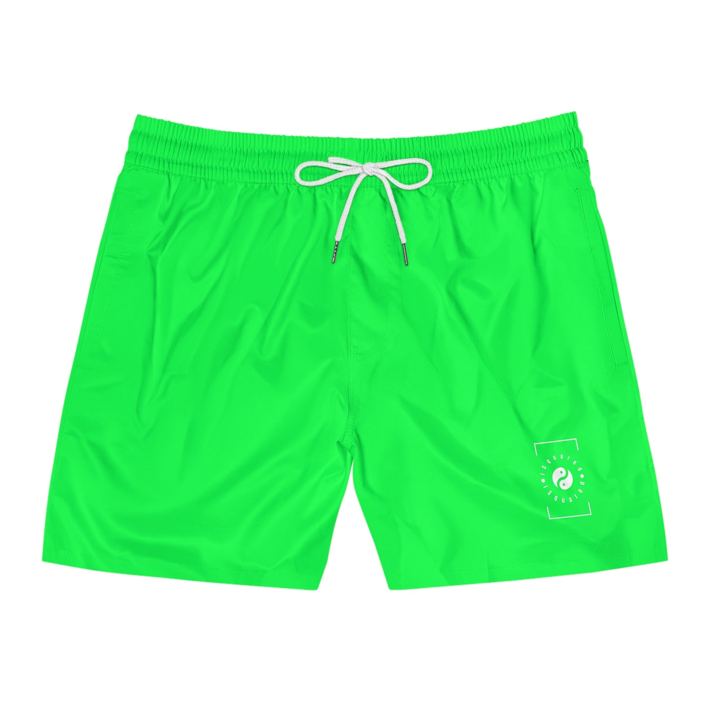 #0FFF50 Neon Green - Short de bain (couleur unie) pour homme