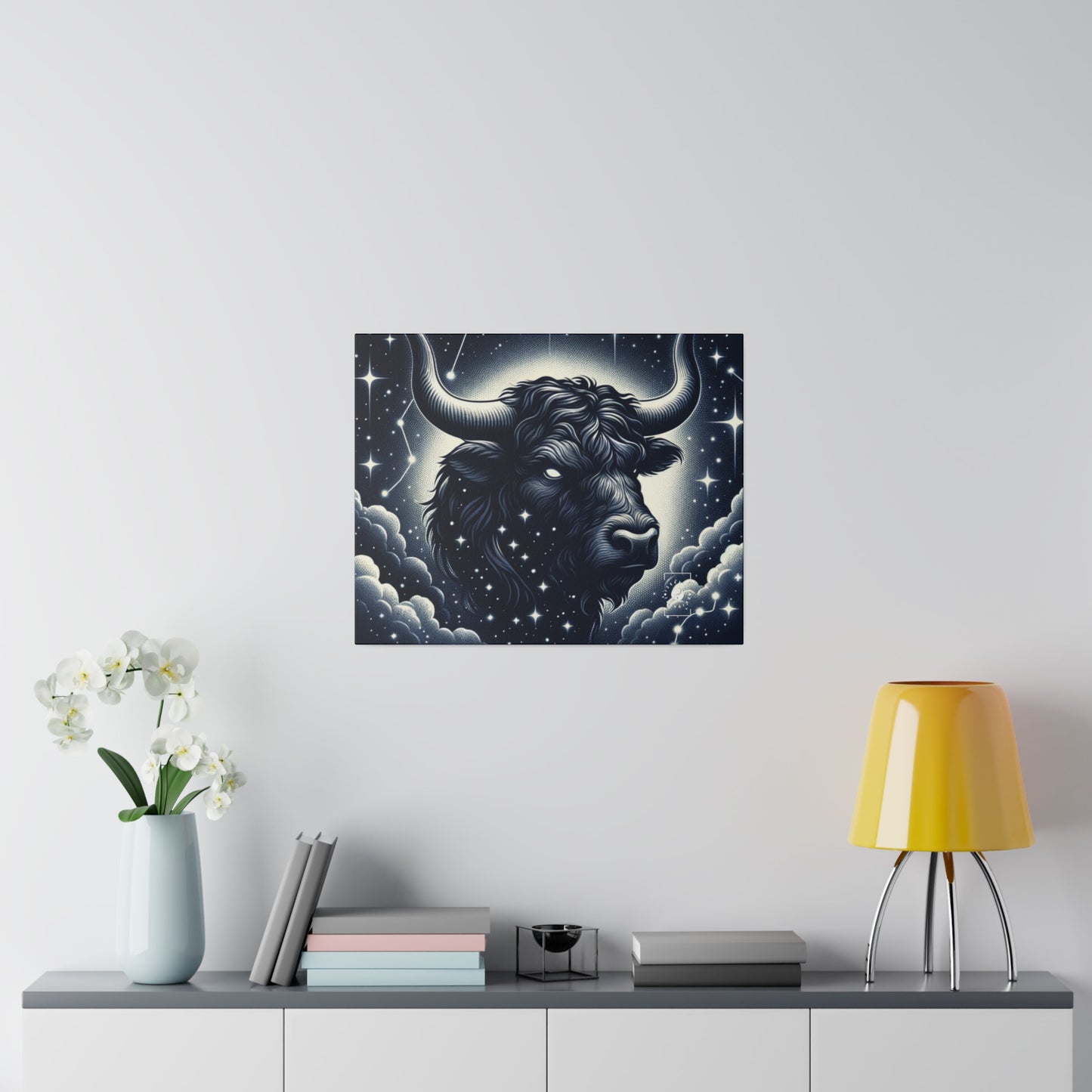 Celestial Taurine Constellation - Art Print Canvas