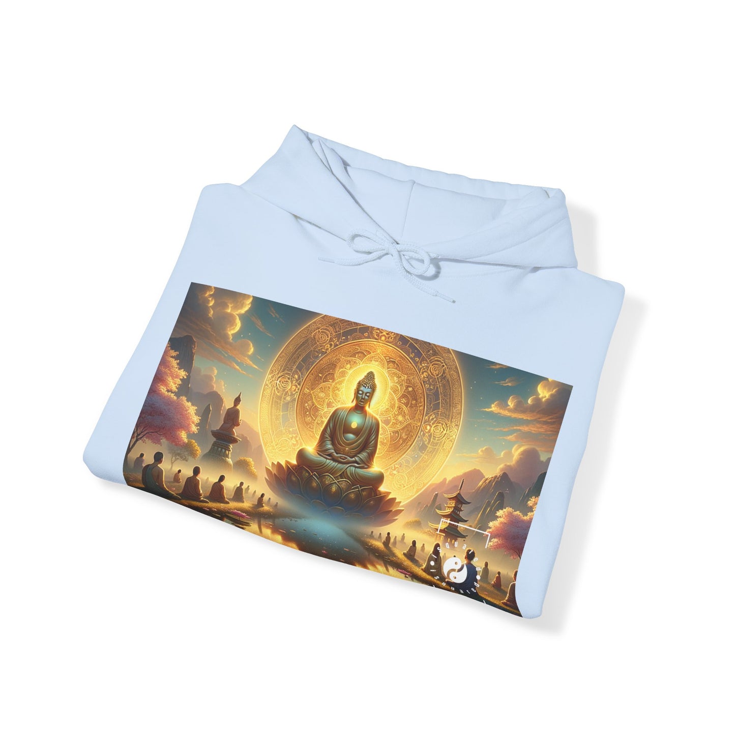 "Serenity in Transience: Illuminations of the Heart Sutra" - Hoodie