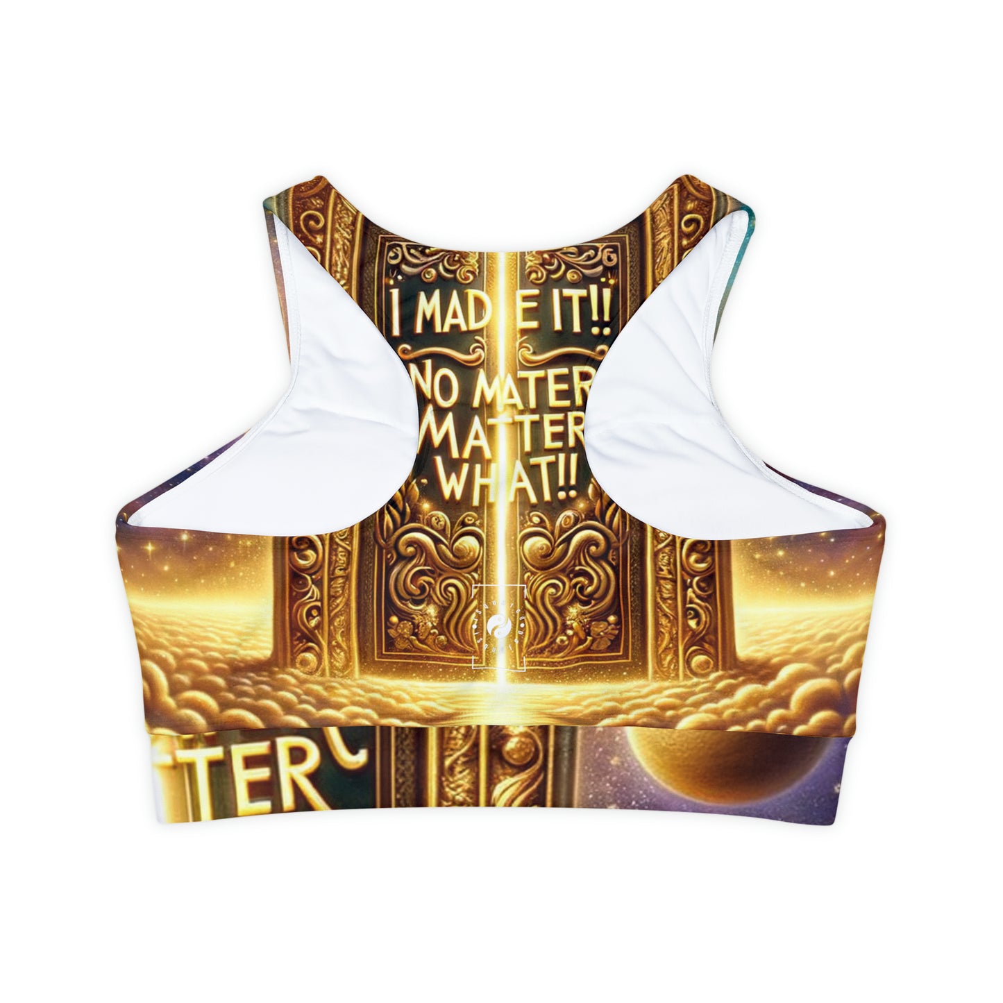 "Threshold of Perseverance" - Lined & Padded Sports Bra