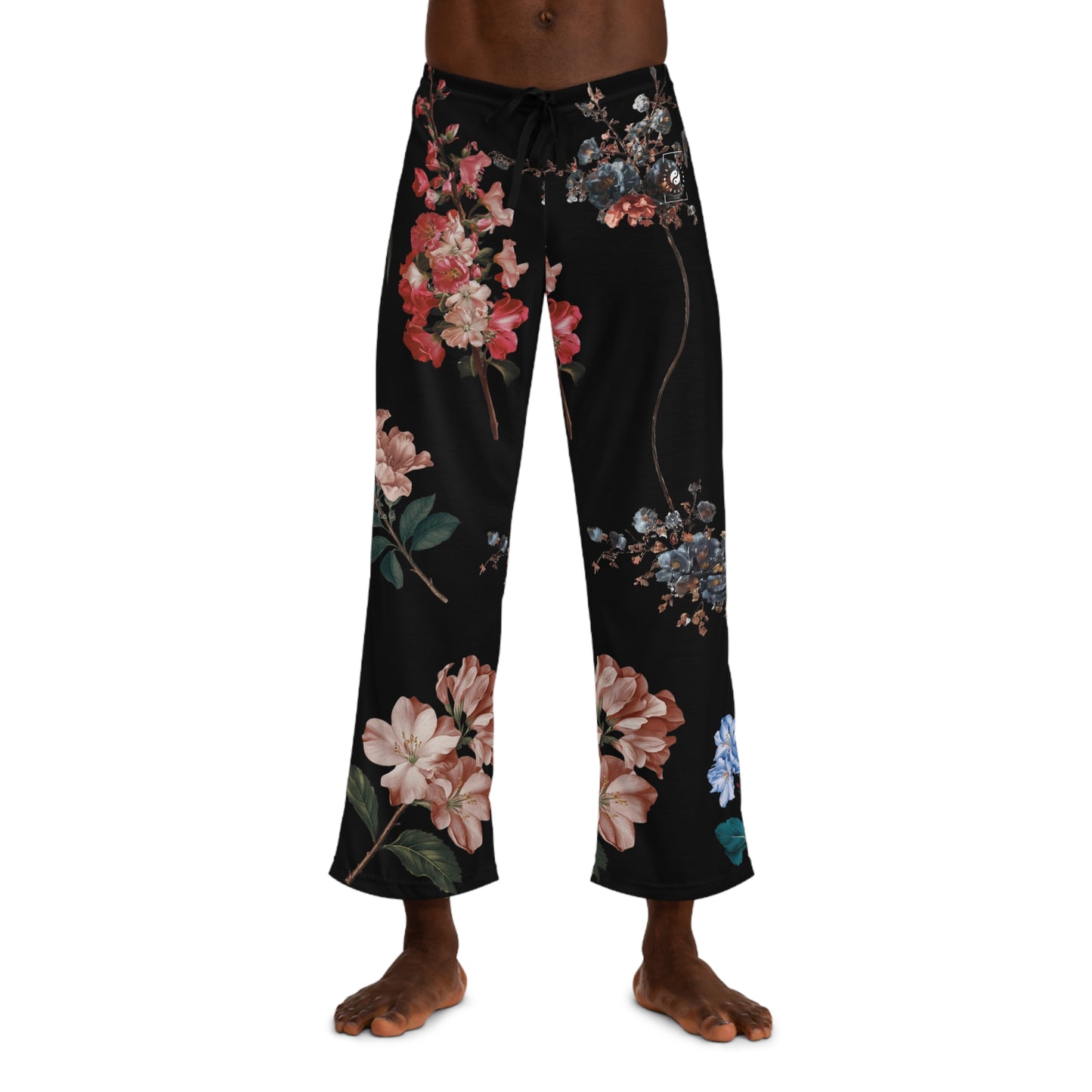 Botanicals on Black - men's Lounge Pants