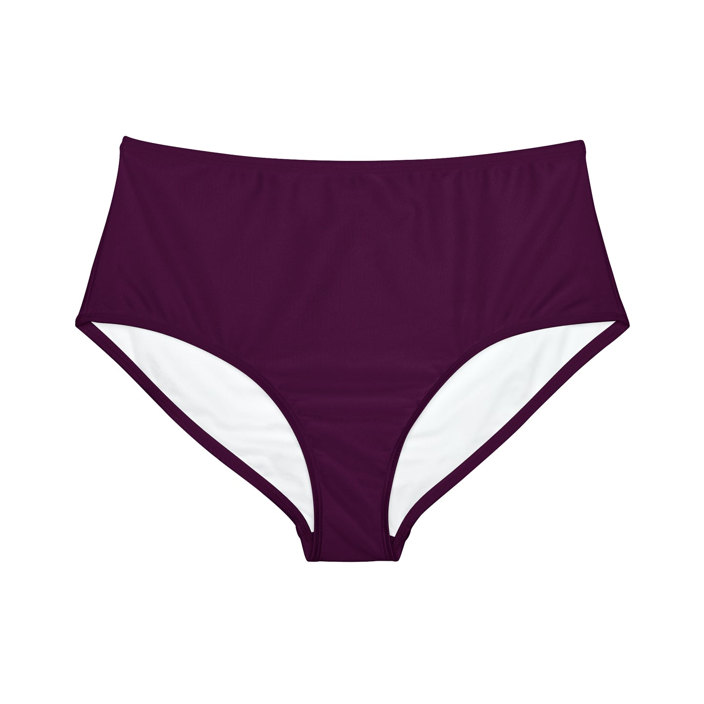 Deep Burgundy - High Waisted Bikini Bottom