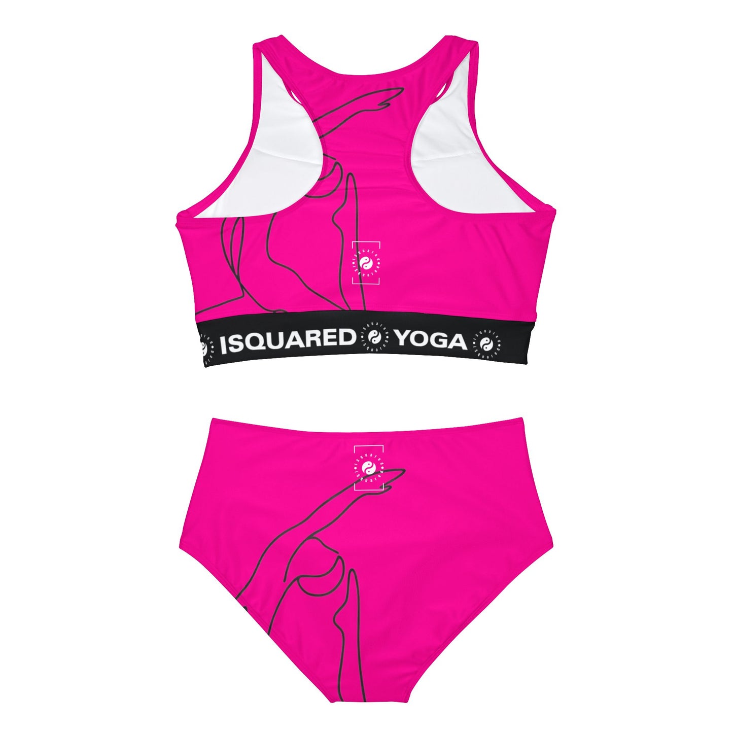 Line Art Pigeon Pose - Hot Yoga Bikini Set