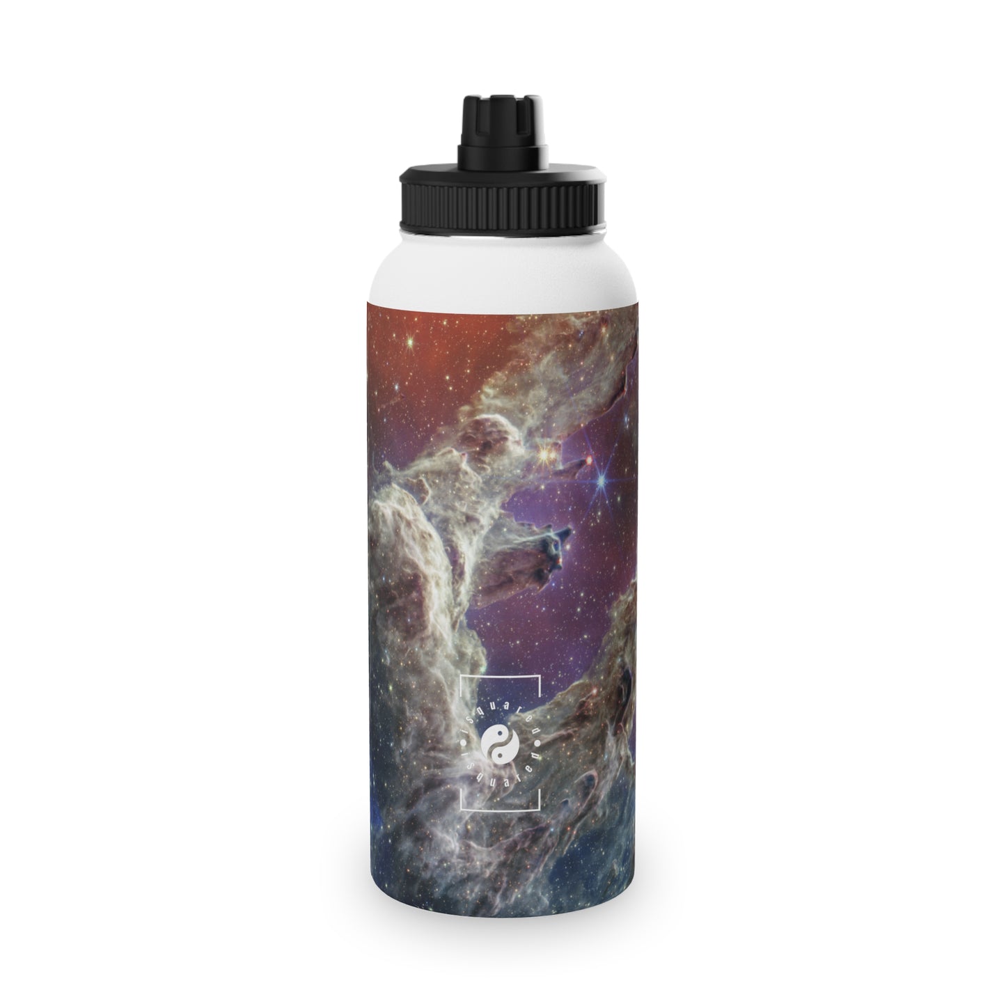 Pillars of Creation (NIRCam and MIRI Composite Image) - JWST Collection - Sports Water Bottle