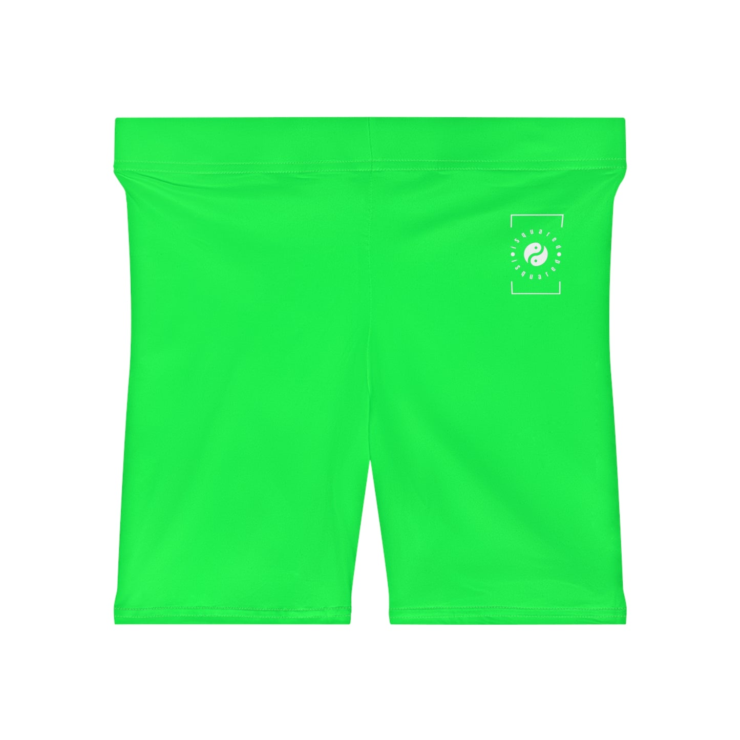 #0FFF50 Vert fluo - Short de yoga chaud