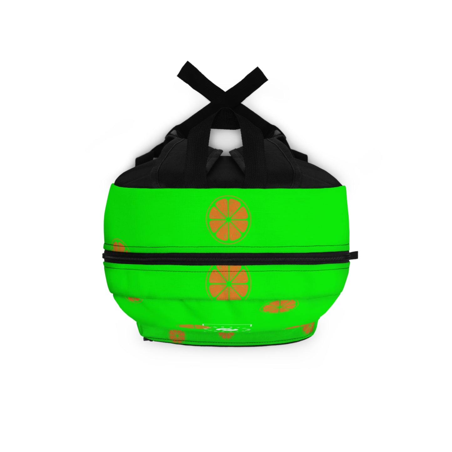 #05FD00 Lime Green + Mandarin - Backpack