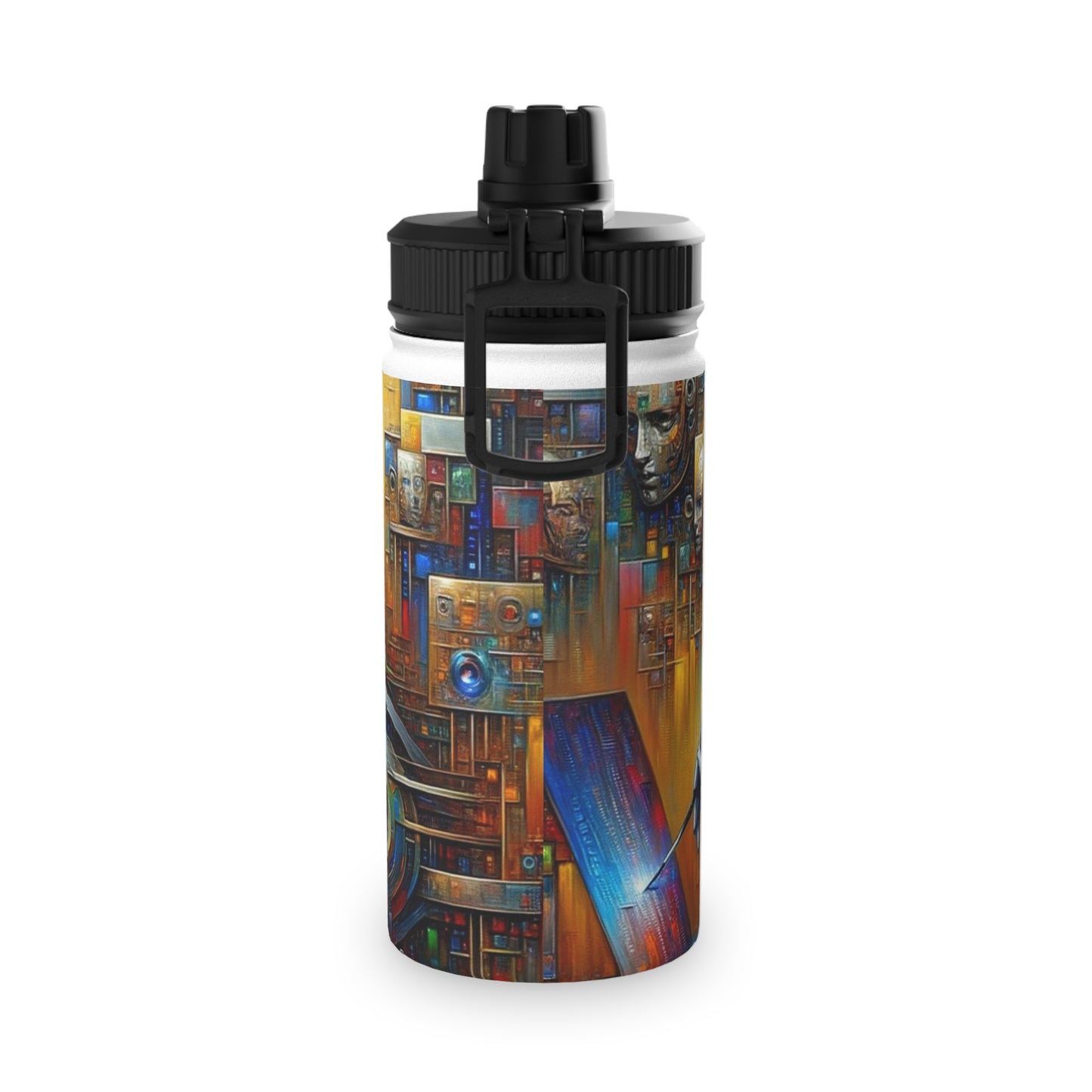 "TechnoGenesis: The Rise of AI" - Sports Water Bottle