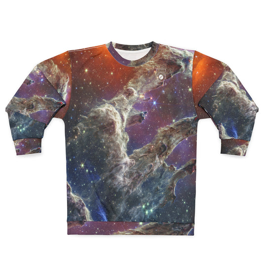 Pillars of Creation (NIRCam and MIRI Composite Image) - JWST Collection - Unisex Sweatshirt