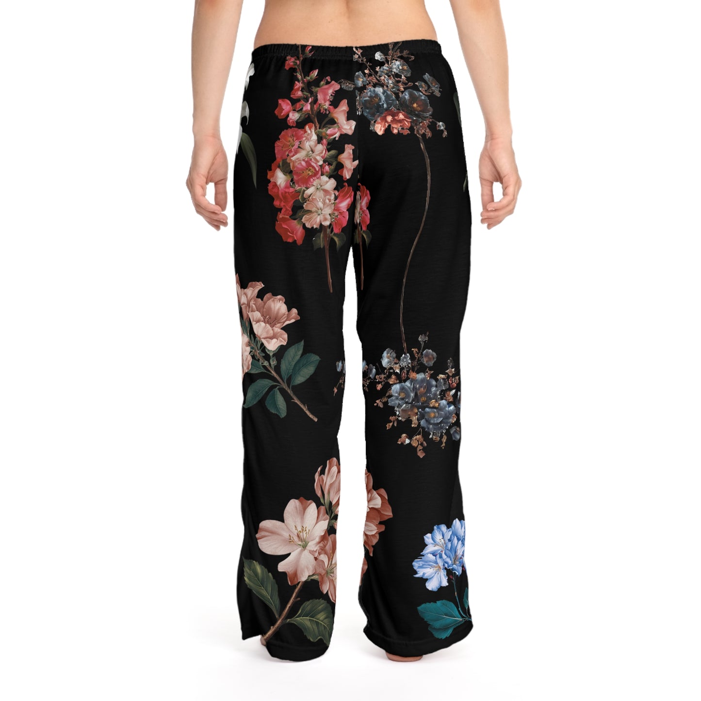 Botanicals on Black - Women lounge pants