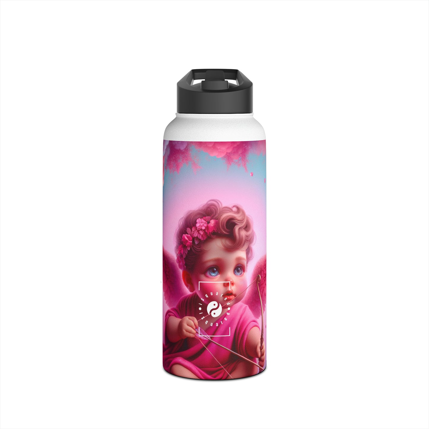 "Bold Blush: A Cupid's Love Affair" - Water Bottle