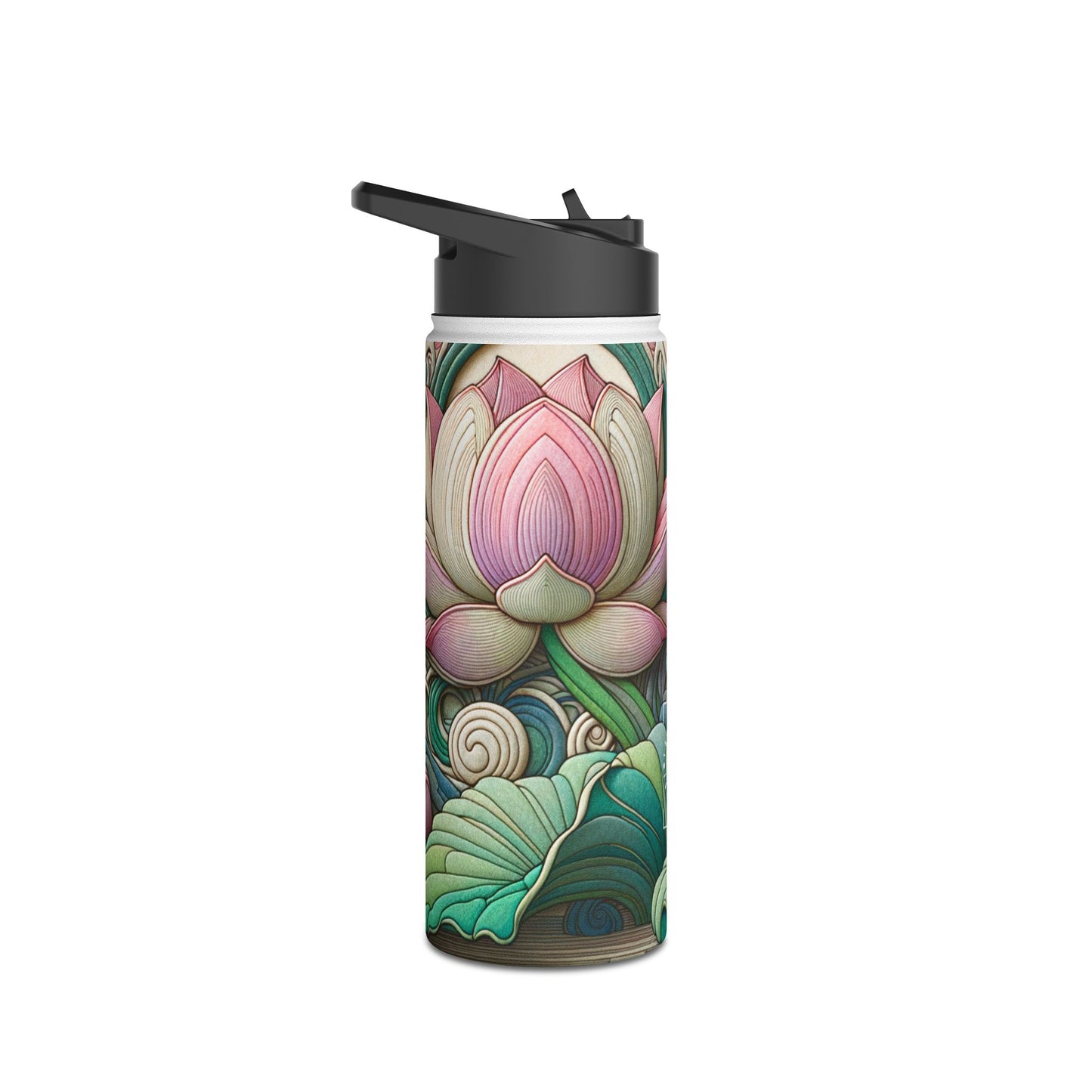 "Lotus Echo Serenity" - Water Bottle