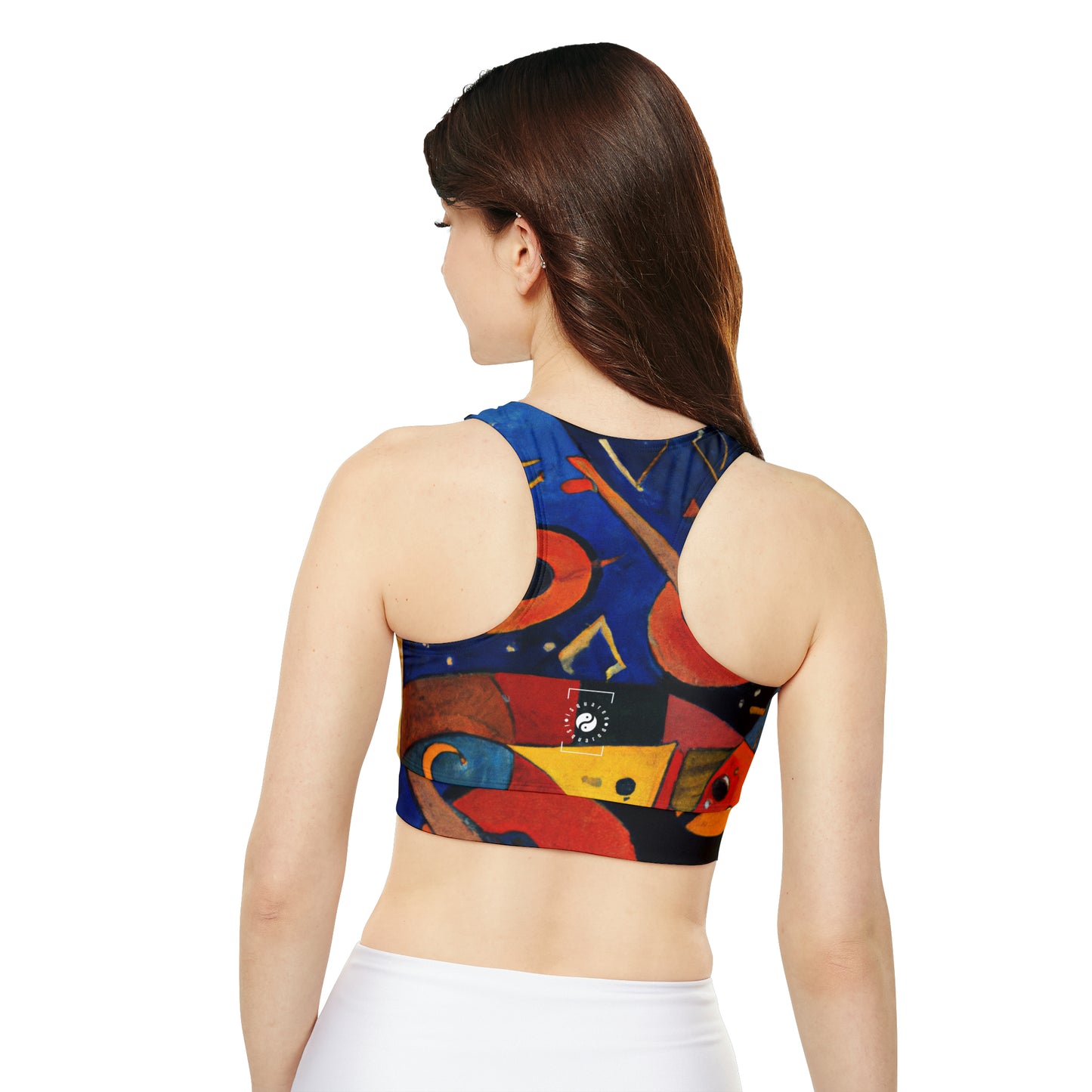 Melodic Abstractions: A Kandinskian Orchestra - Lined & Padded Sports Bra