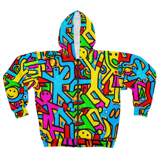 symbols of happiness - Zip Hoodie