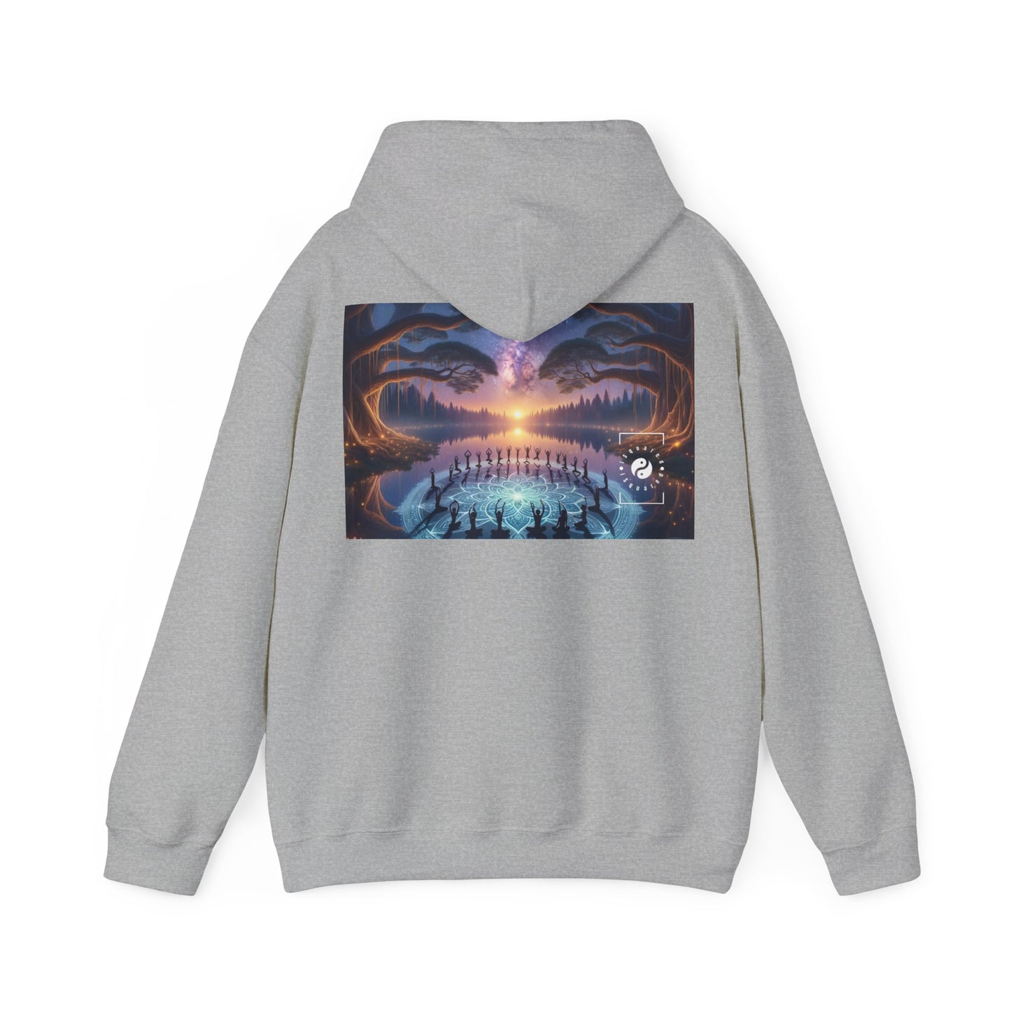 "Celestial Serenity: Mandala's Reflection" - Hoodie