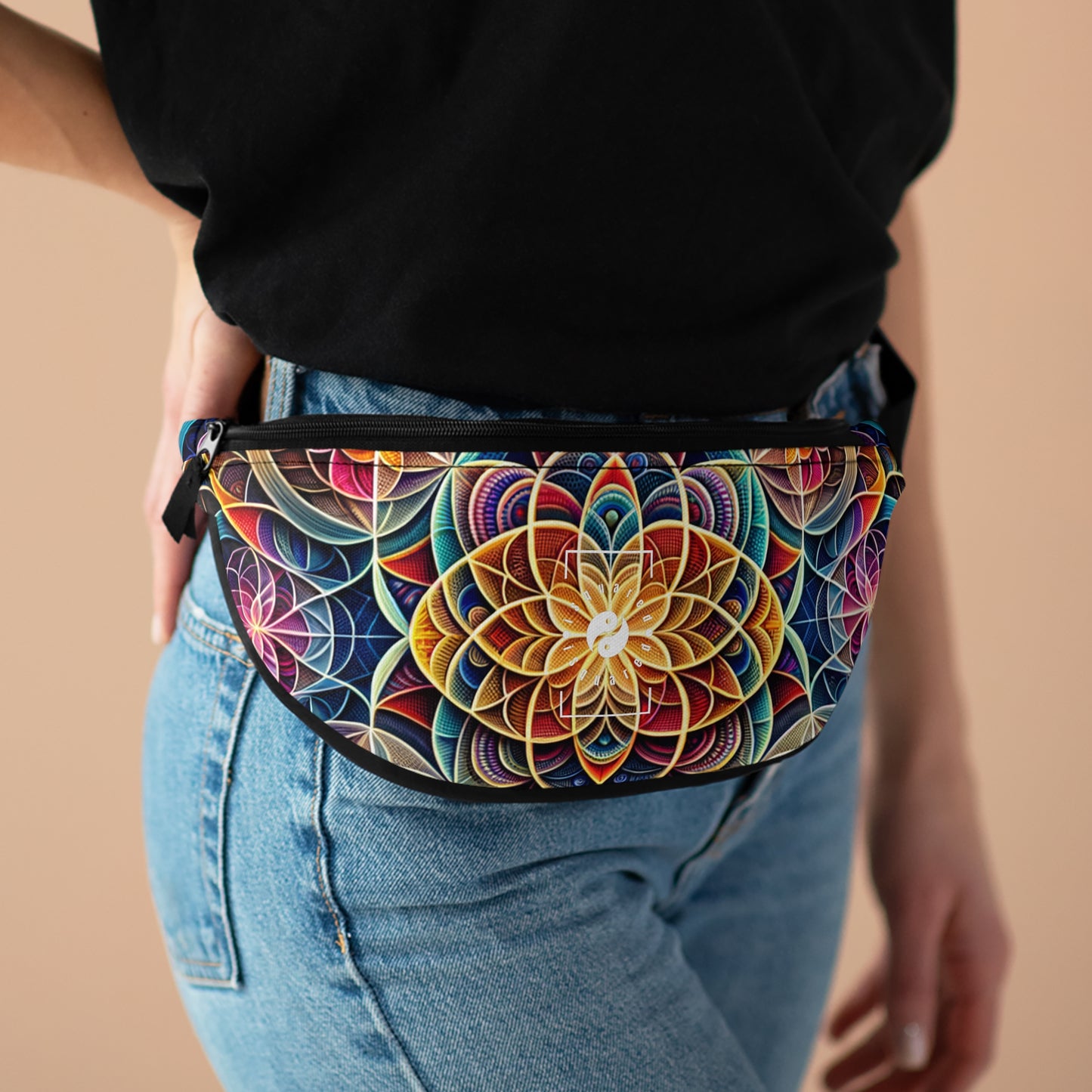 "Sacred Symmetry: Infinite Radiance of Love" - Fanny Pack