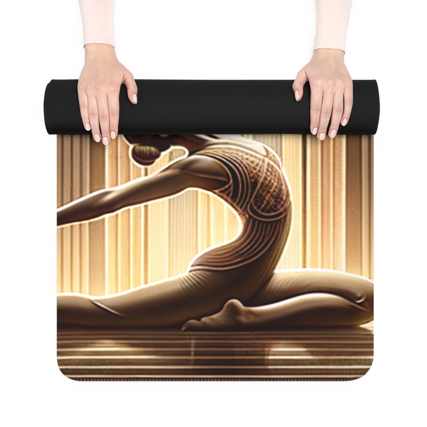 Deco Serenity: A Fusion of Opulence and Zen - Yoga Mat