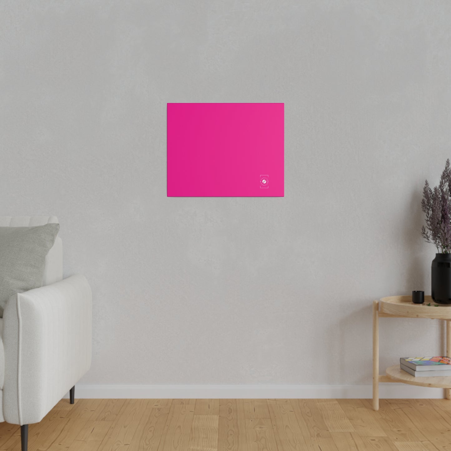 #FF0099 Sharp Pink - Art Print Canvas