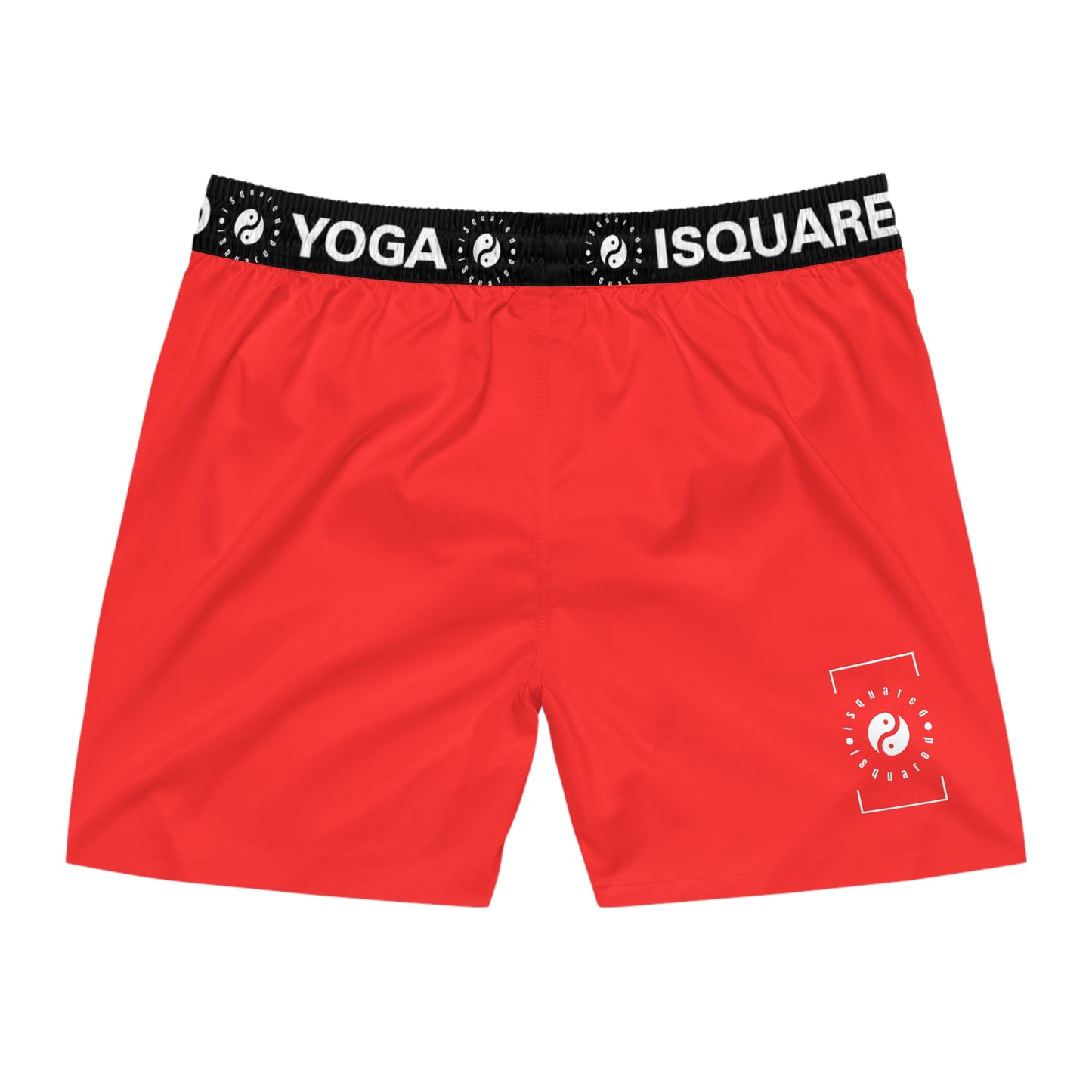 Bright Red FF3131 - Swim Shorts (Mid-Length) for Men