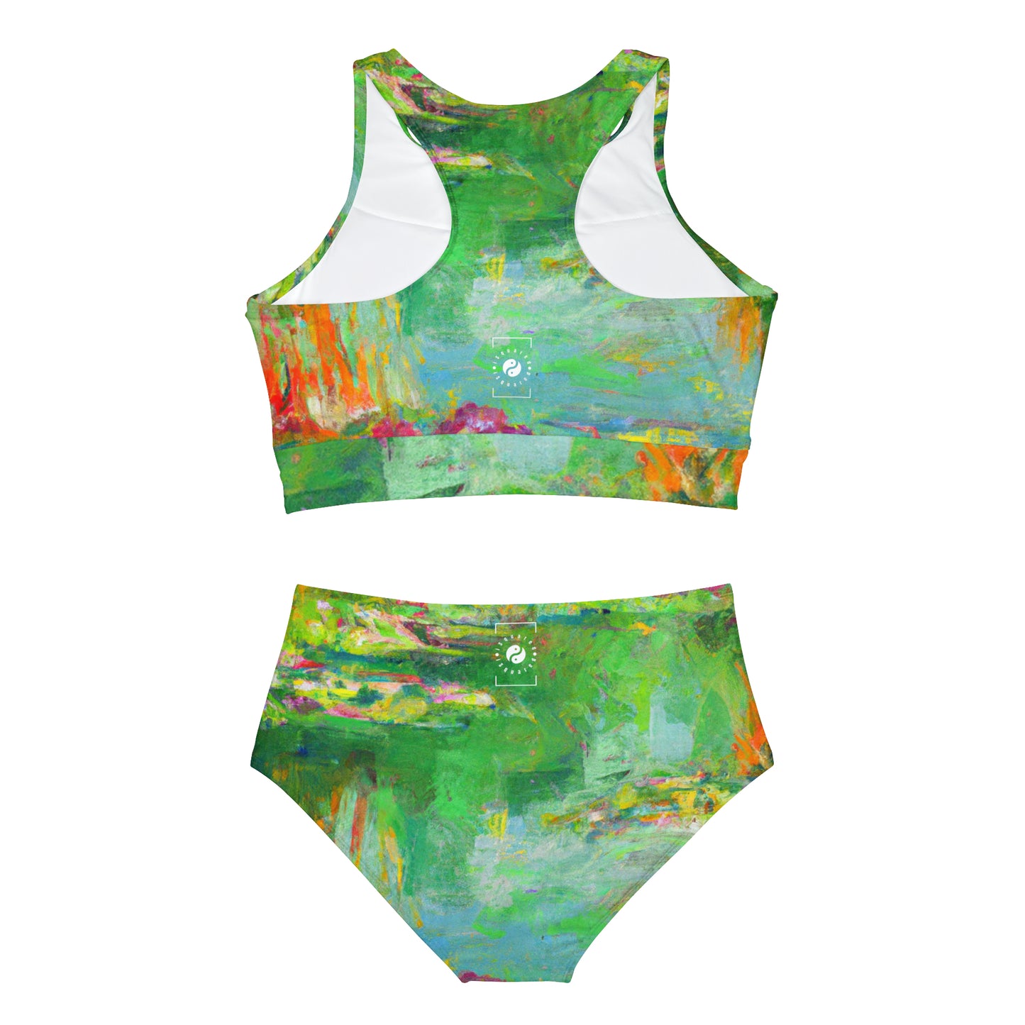 "Lily Aquarelle: Dusk Reflections" - Hot Yoga Bikini Set