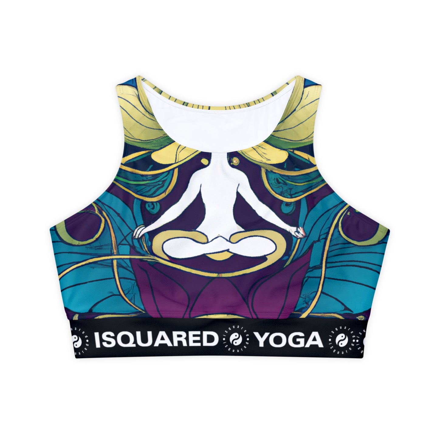 "Lotus Serenity Dance" - Lined & Padded Sports Bra