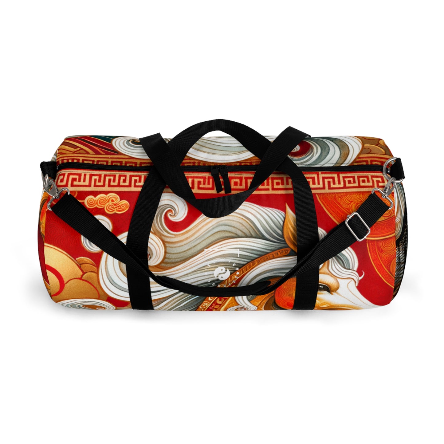 "Gold Gallop on Vermilion Vista: A Lunar New Year’s Ode" - Duffle Bag