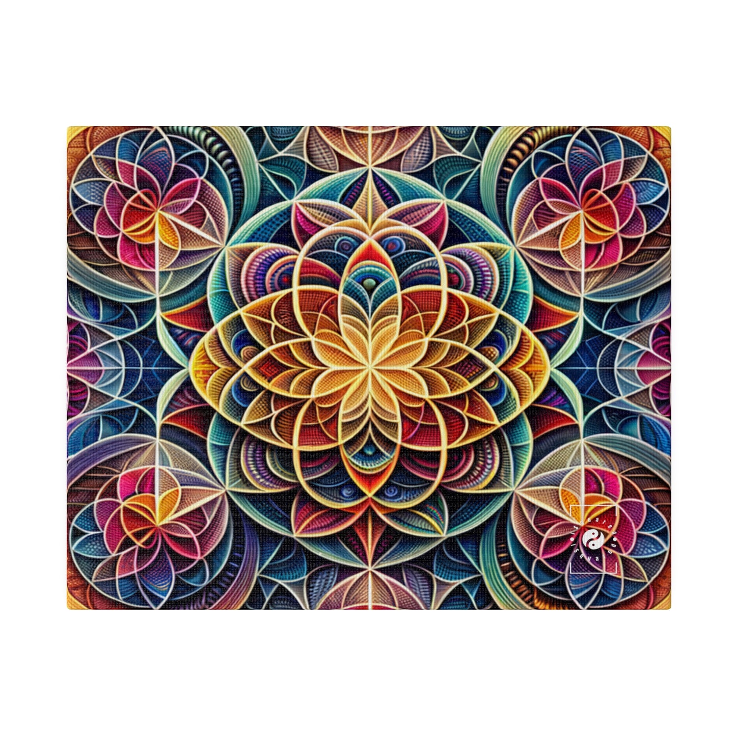 "Sacred Symmetry: Infinite Radiance of Love" - Art Print Canvas