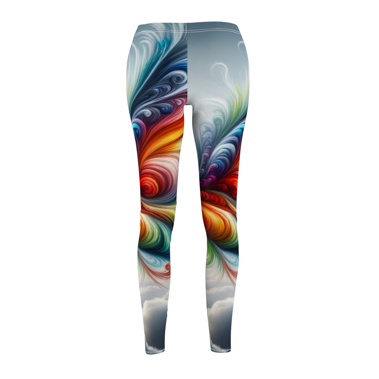 "Yogini's Rainbow Flight" - Casual Leggings