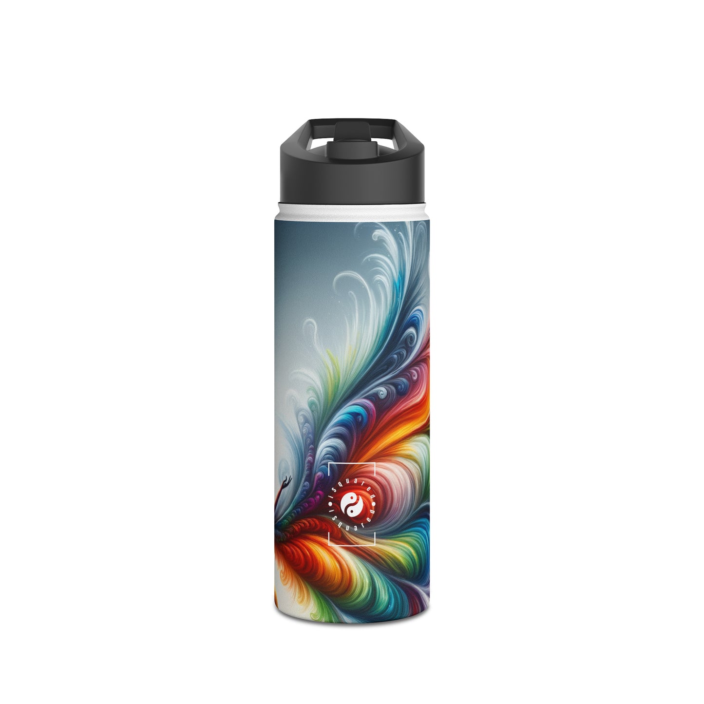 "Yogini's Rainbow Flight" - Water Bottle