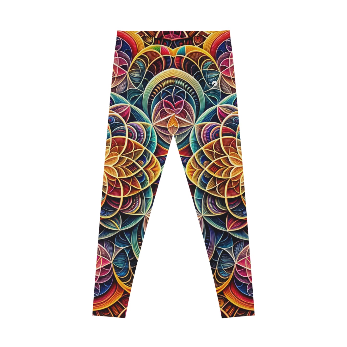 "Sacred Symmetry: Infinite Radiance of Love" - Unisex Tights