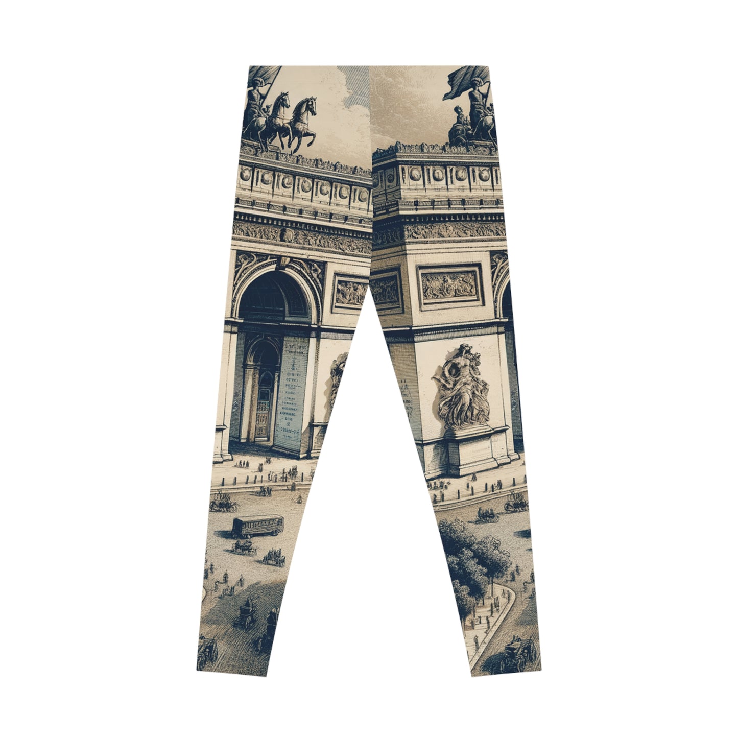 "Majesty of the Arc: A Napoleon Era Portrait" - Unisex Tights