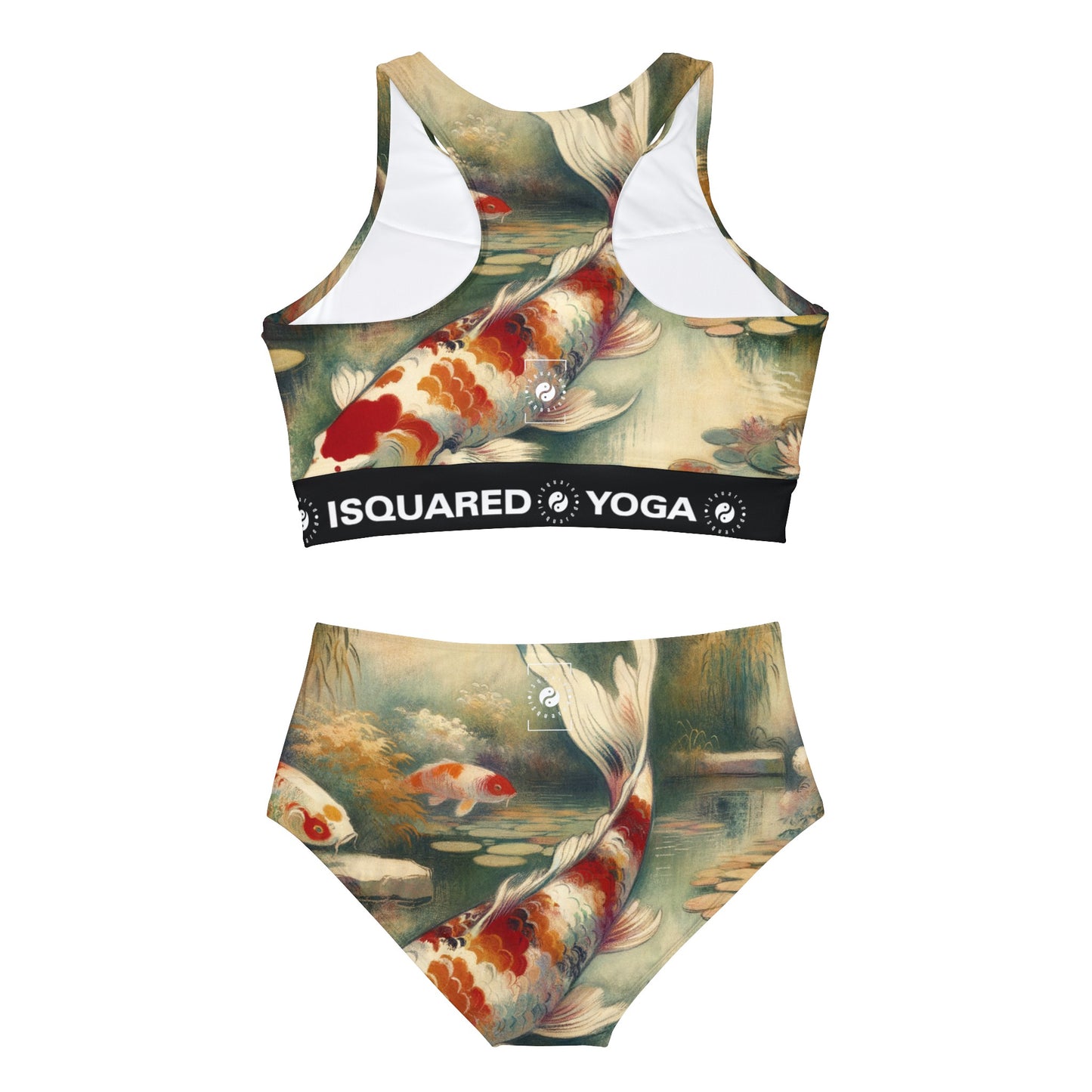 Koi Lily Pond - Ensemble de bikini de yoga chaud