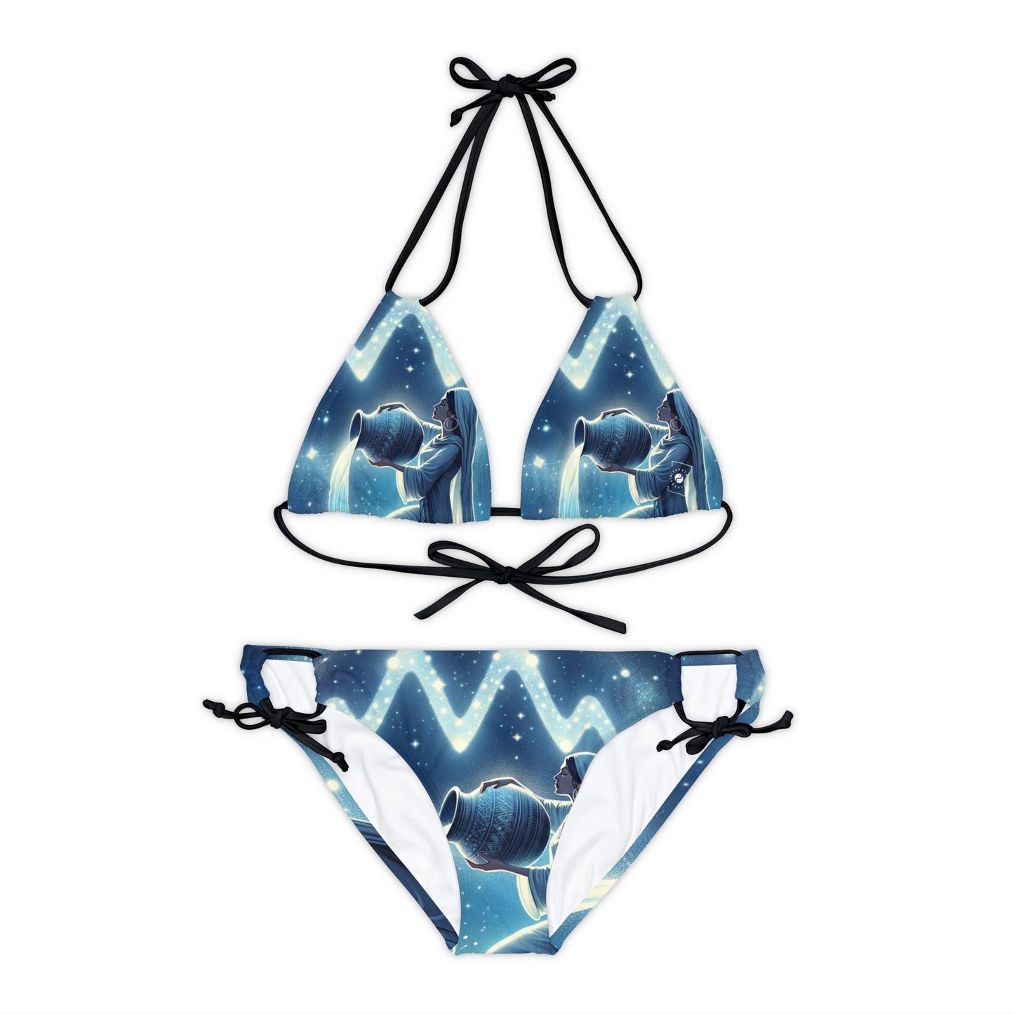 Aquarius Flow - Lace-up Bikini Set