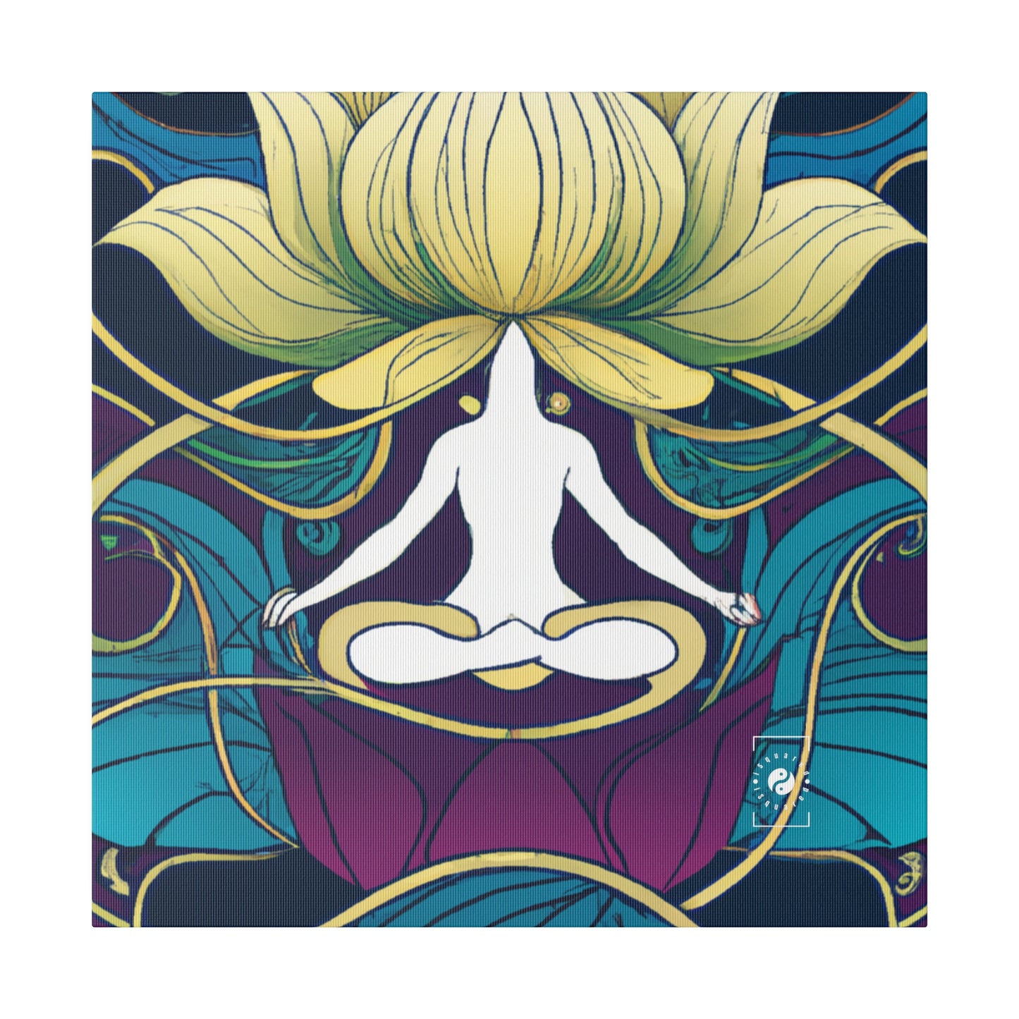 "Lotus Serenity Dance" - Art Print Canvas