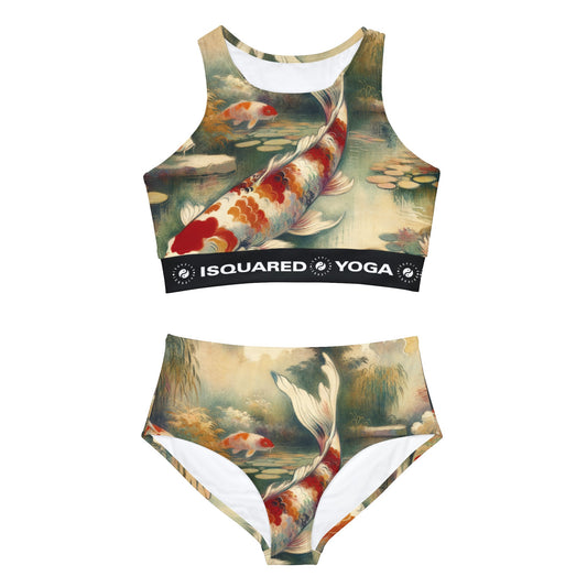 Koi Lily Pond - Hot Yoga Bikini Set