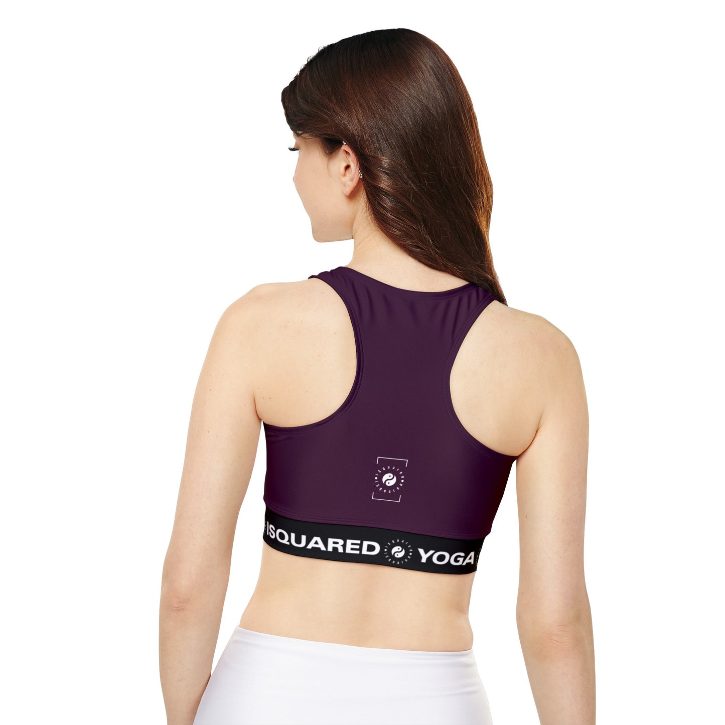 Deep Burgundy - Lined & Padded Sports Bra