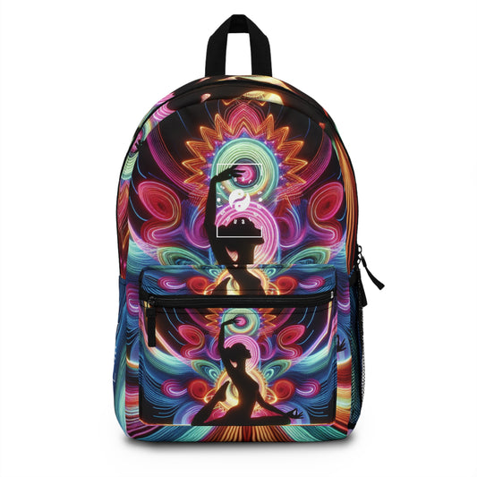 "Neon Zenith: Chromatic Balance" - Backpack